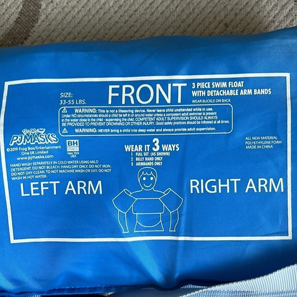 PJ masks 3 piece swim float with detachable arm bands - Picture 5 of 6